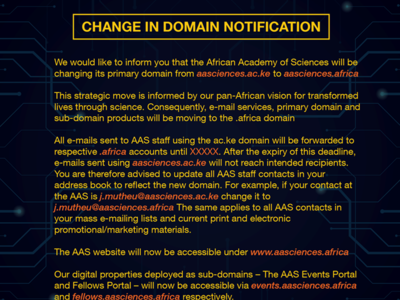 We have moved our domain to .africa