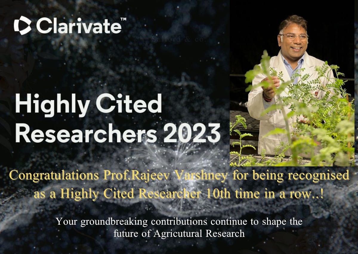 Professor Rajeev Varshney recognised for globally important research