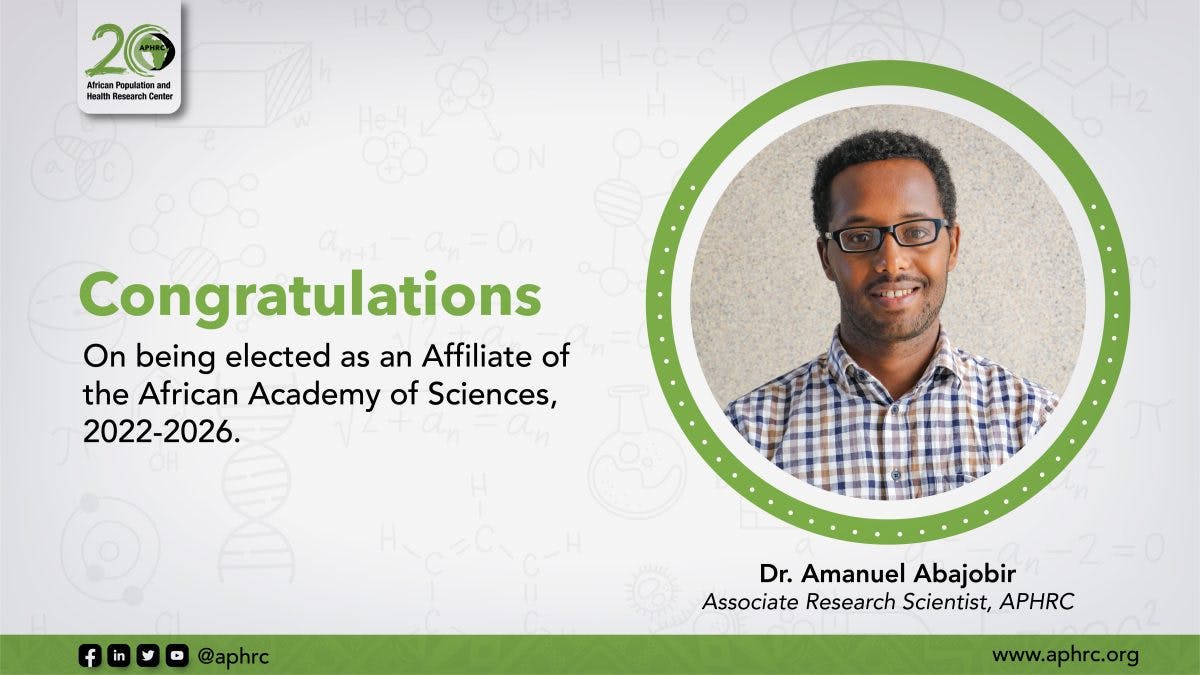 APHRC scientist elected as an AAS Affiliate