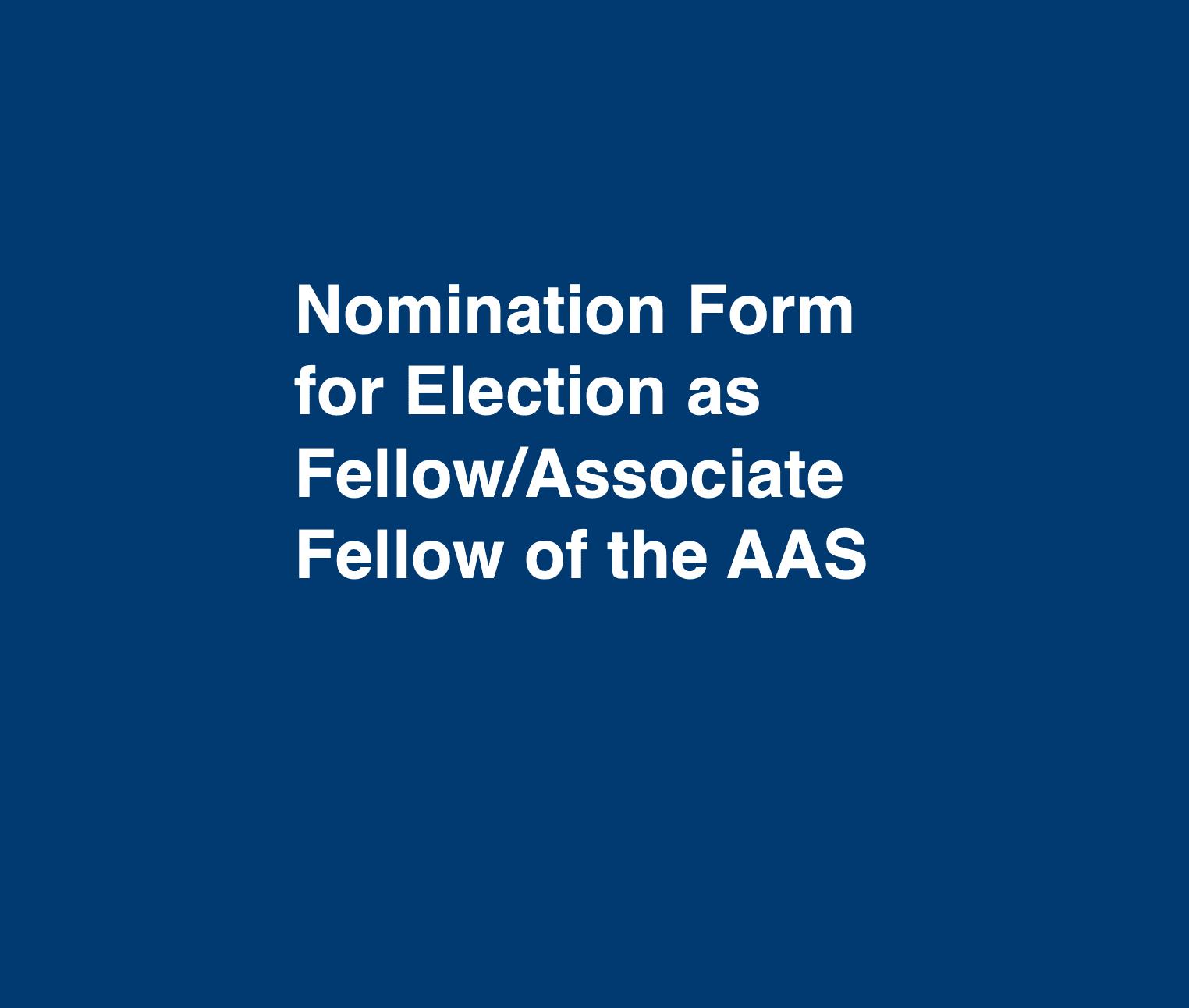 AAS Fellows Nomination Template 2021