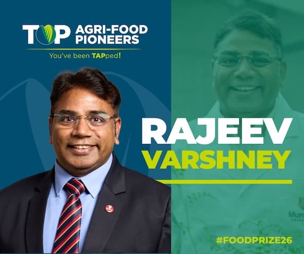 AAS Fellow Prof Rajeev Varshney Named 2026 Top Agri-food Pioneer